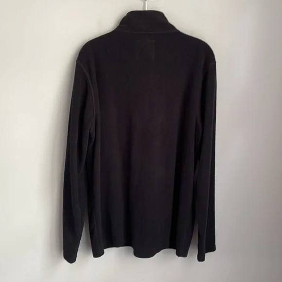 Free Fly Men’s Bamboo Polar Black Snap T Long Sleeve Fleece Pullover Size Large - Picture 4 of 10